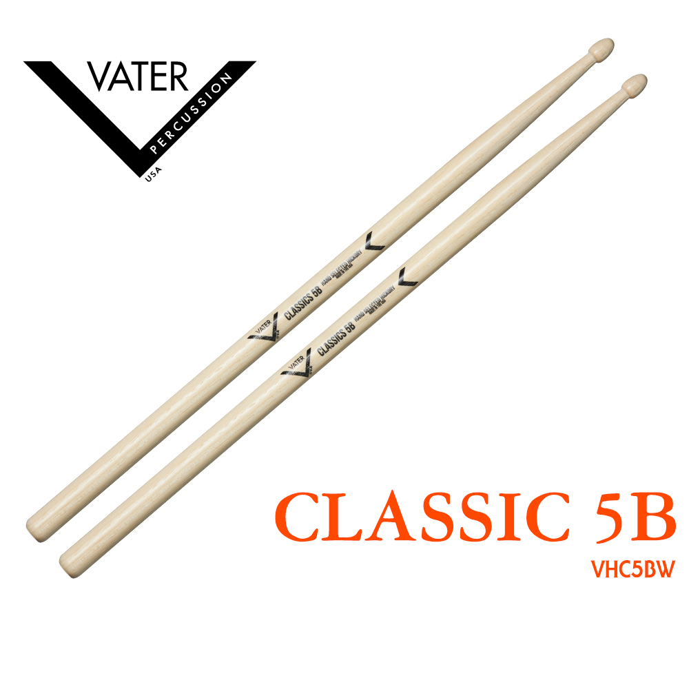 [★드럼채널★] Vater Classic 5B 우드팁 (아콘팁) / VHC5BW